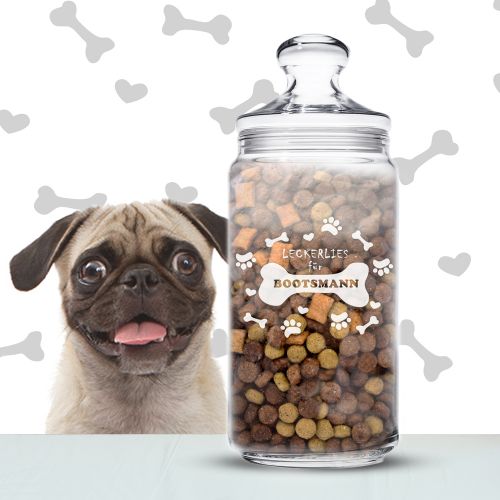 Leckerlies fÃŒr Hunde - personalisiertes Vorratsglas