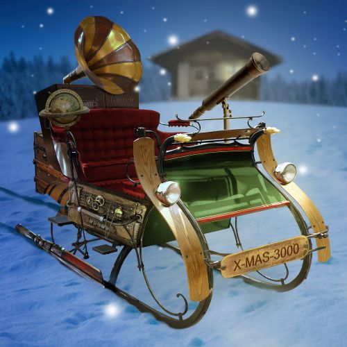 Tra�neau original du P�re No�l