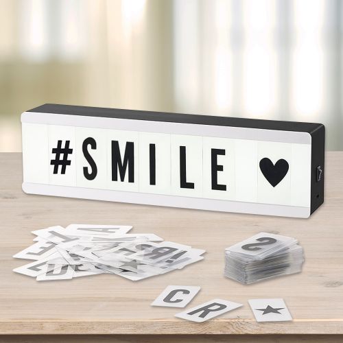 Mini LED Lightbox mit Buchstaben - Leuchtschild