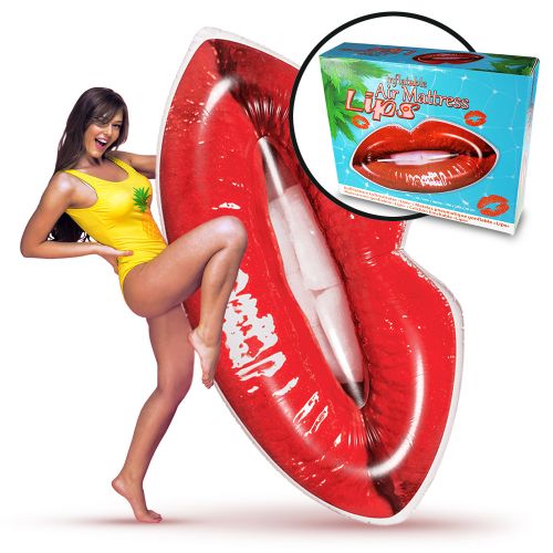 Aufblasbare Luftmatratze - Lippen
