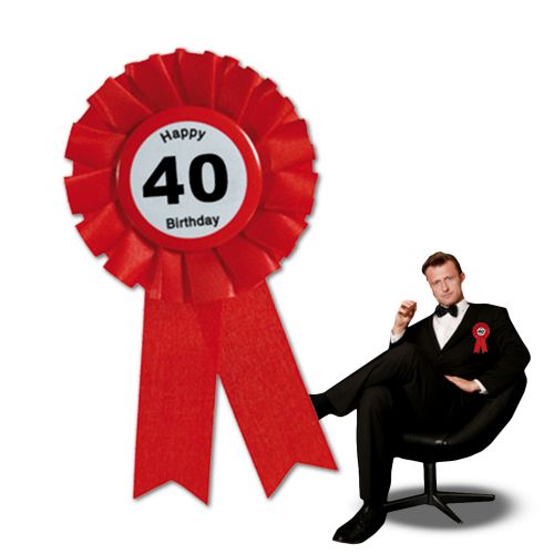 Ansteckbutton zum 40. Geburtstag