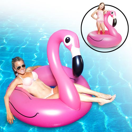 Aufblasbare Luftmatratze - Flamingo