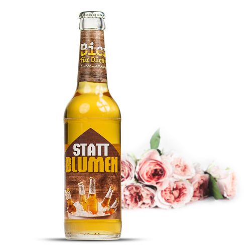 Bierflasche 0,33 l - Bier statt Blumen