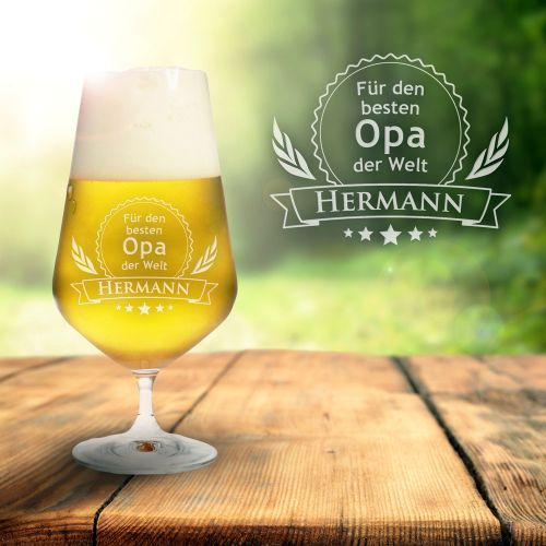 Bierglas mit Gravur - Bester Opa