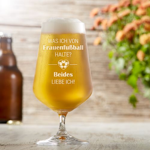 Bierglas Mit Gravur Frauenfussball Spruch Auf 0 4 L Pilsglas