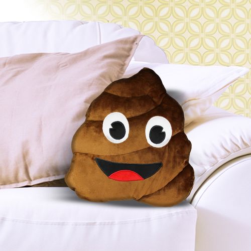 Coussin emoji � tas de caca