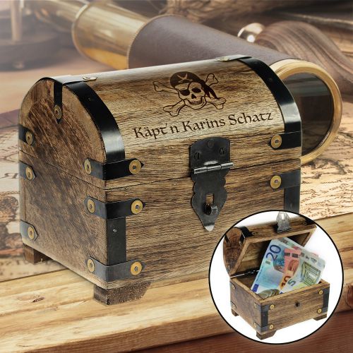 Geld Schatztruhe Piratenschatz - Dunkel