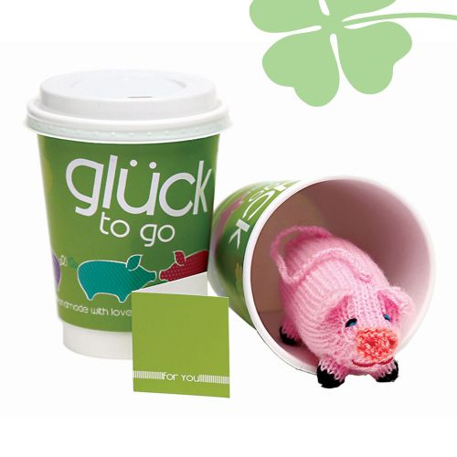 GlÃŒck to go - mit handgefertigtem GlÃŒcksschwein