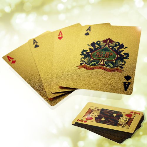 Goldenes Kartenspiel
