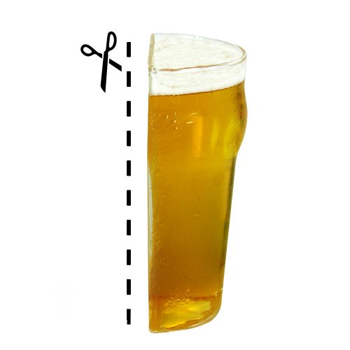 Halbes Bier - Half Pint Bierglas