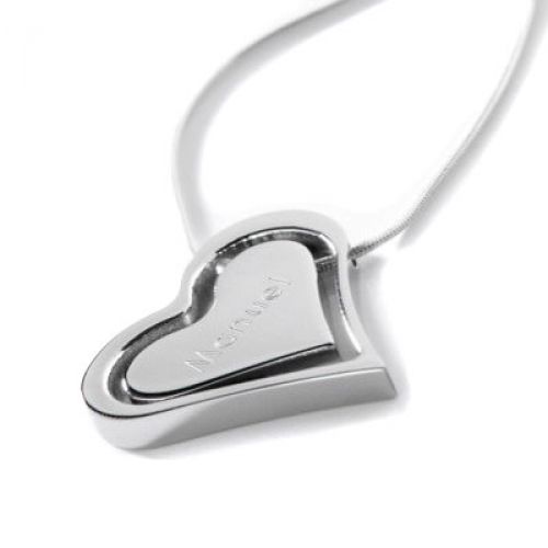 Collier c�ur avec gravure 