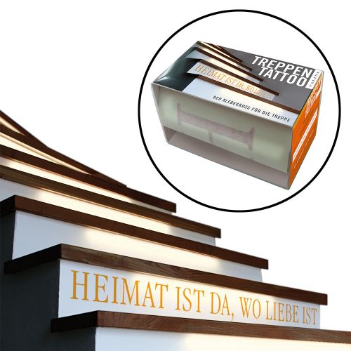 Klebetattoo fÃŒr die Treppe - Heimat