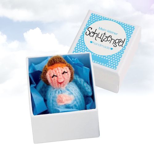 Kleiner Schutzengel - handgefertigter Talisman blau