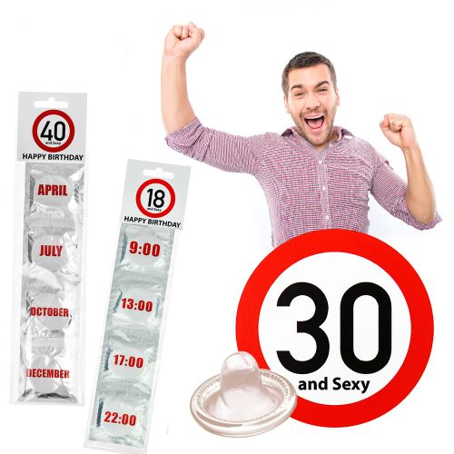 Pr�servatifs - Set de 4 pour l�anniversaire