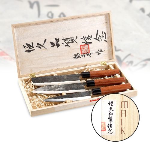 KÃŒchenmesser Set - handgeschmiedet