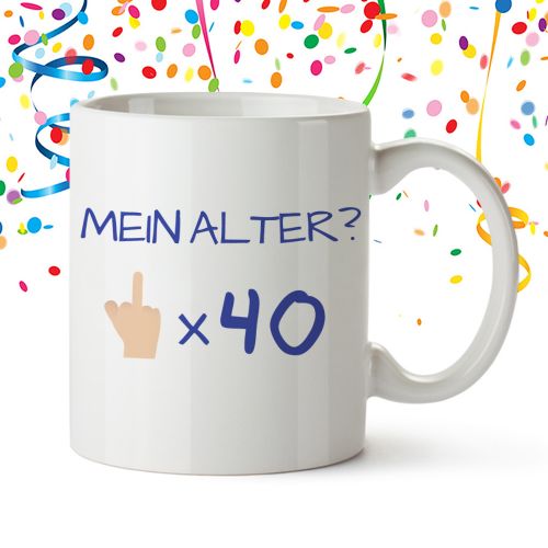 Personalisierte Tasse - Alter mal Finger