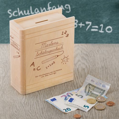 Personalisiertes Sparbuch zur Einschulung