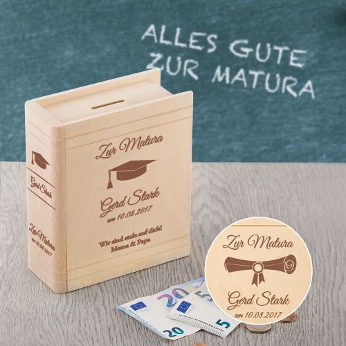 Personalisiertes Sparbuch zur Matura