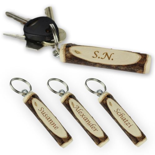 SchlÃŒsselanhÃ€nger Holz - personalisiert