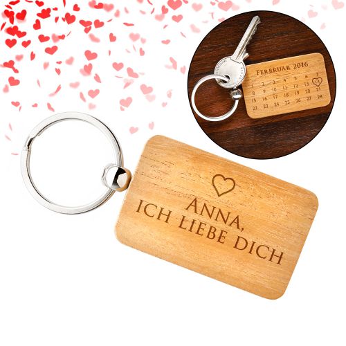 SchlÃŒsselanhÃ€nger Kalender mit Gravur