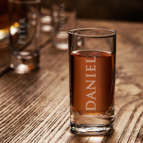 Schnapsglas mit Gravur