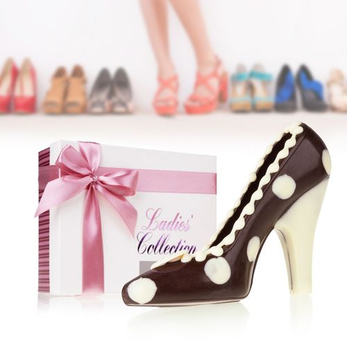 Escarpin noir en chocolat