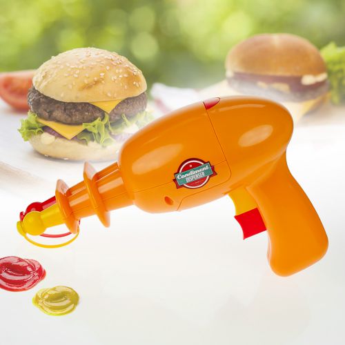 Contenant � sauce ketchup et moutarde � Pistolet 