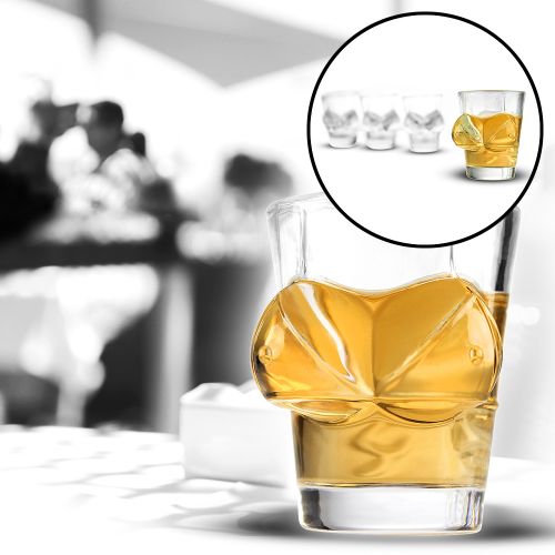 Verres � shots sexys - set de 4 verres