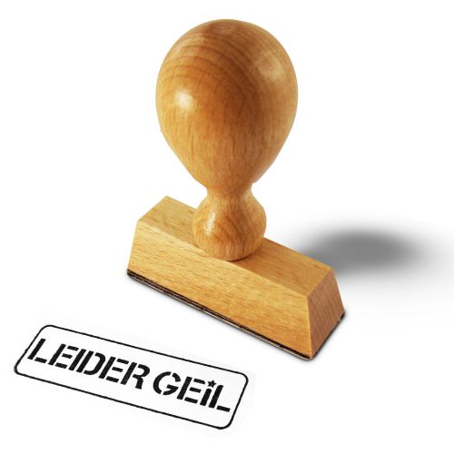 Stempel Leider Geil