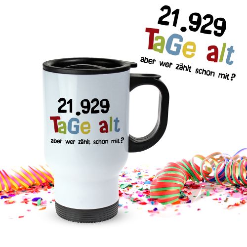 Tasse thermo personnalis�e - �ge en jours