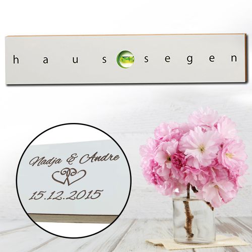 Wasserwaage Haussegen zur Hochzeit