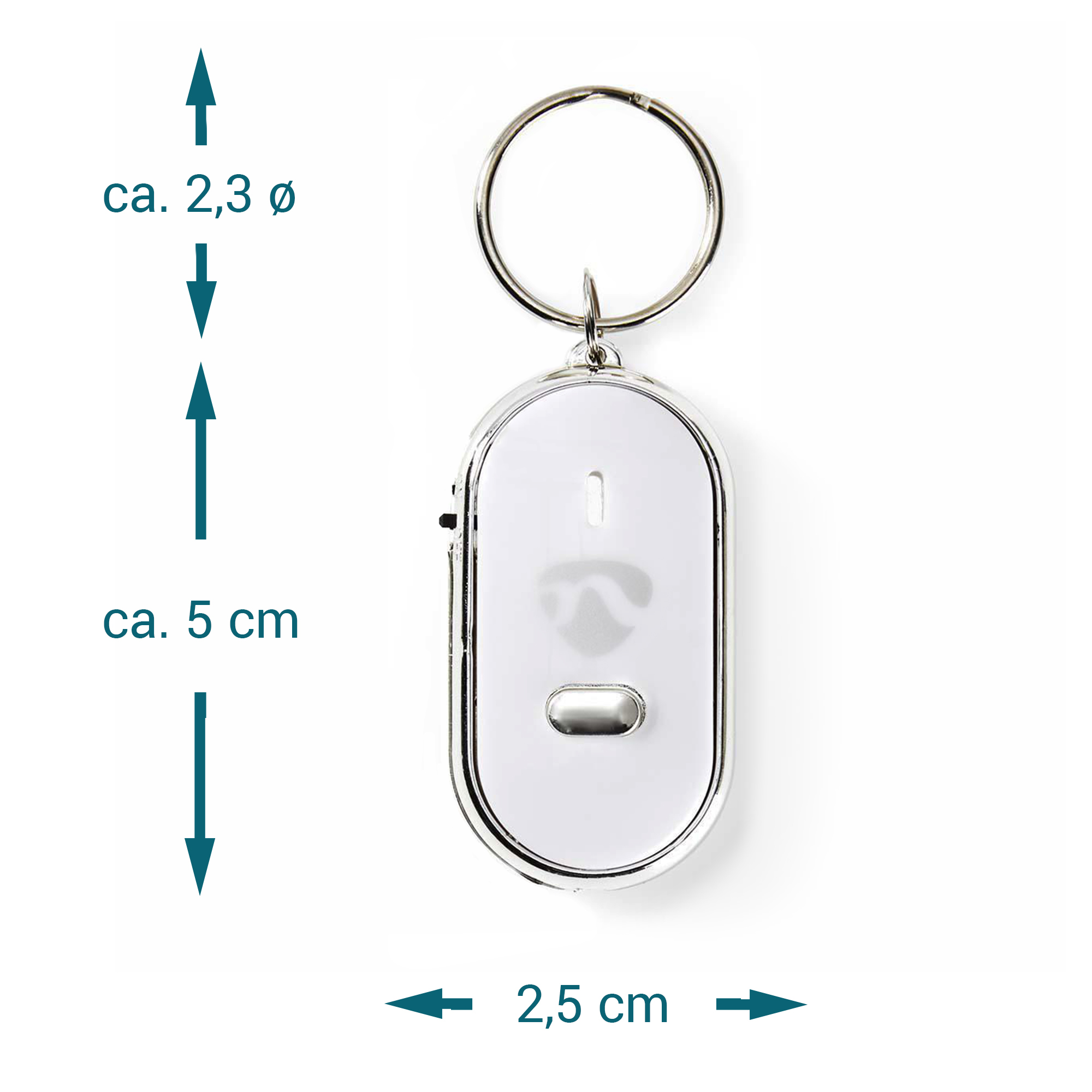 Schlüsselfinder LED Taschenlampe Gadget Schlüssel Key Finder Pfeifen Schön 
