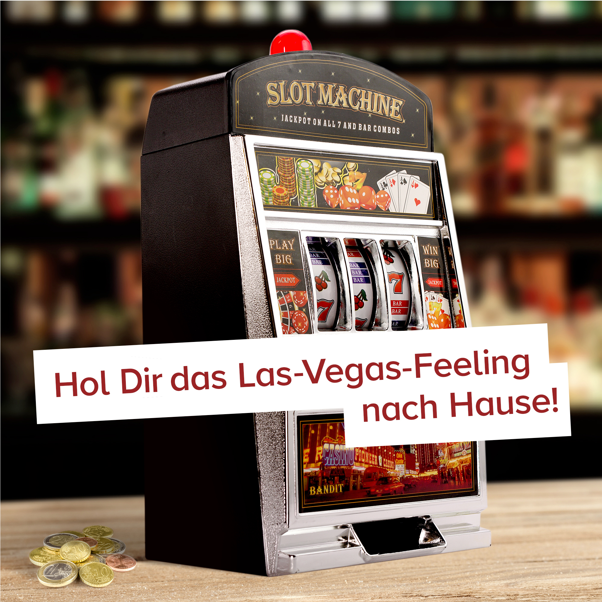 S-0081 Las Vegas Slot Maschine Spielautomat Geldspielautomat Einarmiger Bandit 