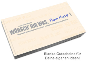 Gutscheinbuch Blanko - Wünsch Dir was - 2 Gutscheinbuch Blanko - Wünsch Dir was - 2