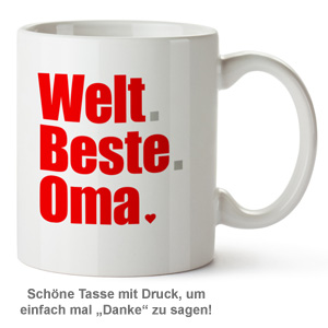 Tasse - Welt Beste Oma - 2 Tasse - Welt Beste Oma - 2