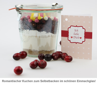 Kuchen im Glas - Ich liebe dich - Backmischung - 2 Kuchen im Glas - Ich liebe dich - Backmischung - 2
