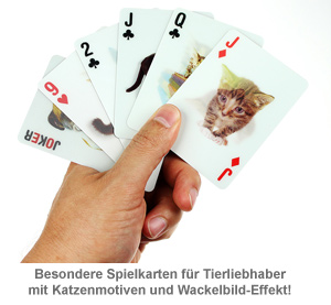 Katzen Kartenspiel mit 3D Wackelbildern - 2 Katzen Kartenspiel mit 3D Wackelbildern - 2
