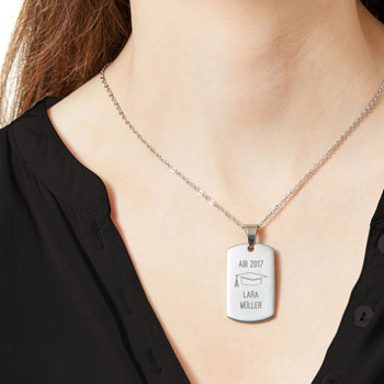 Army Dog Tag Kette mit Gravur - Abitur - 3 Army Dog Tag Kette mit Gravur - Abitur - 3