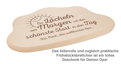 Wolkenbrettchen mit Gravur - Spruch Opa - 2 Wolkenbrettchen mit Gravur - Spruch Opa - 2
