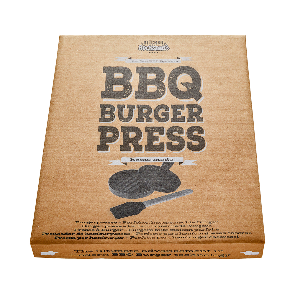 BBQ-Set Burger-Former Burgerpresse mit Silikon-Pinsel perfekte Hacksteaks 