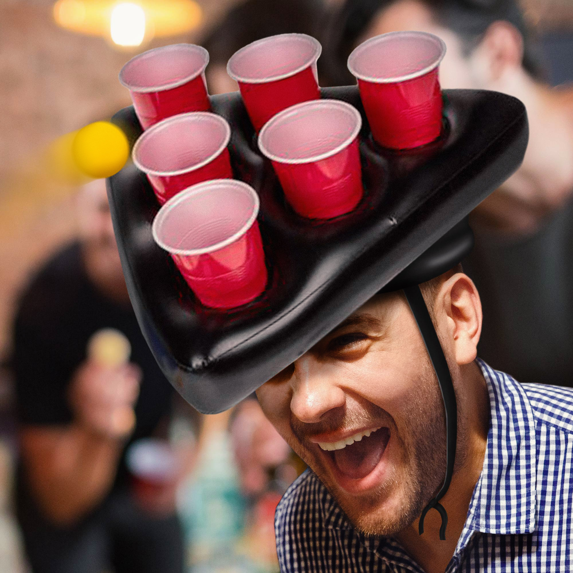Bier Pong Hut Aufblasbar Spaß Party Spiel Freunde Geburtstag BeerPongDE 