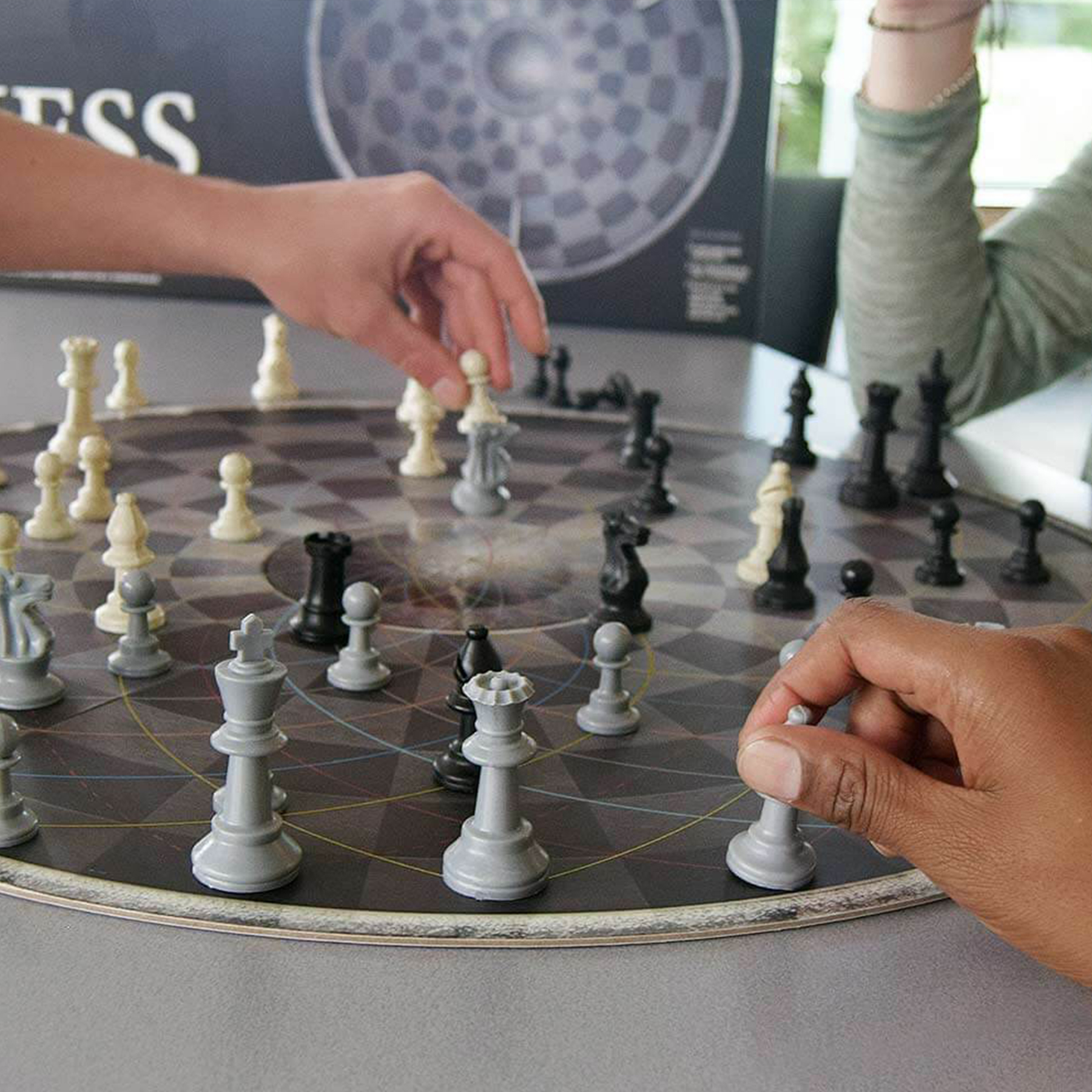 Drei Personen Schach