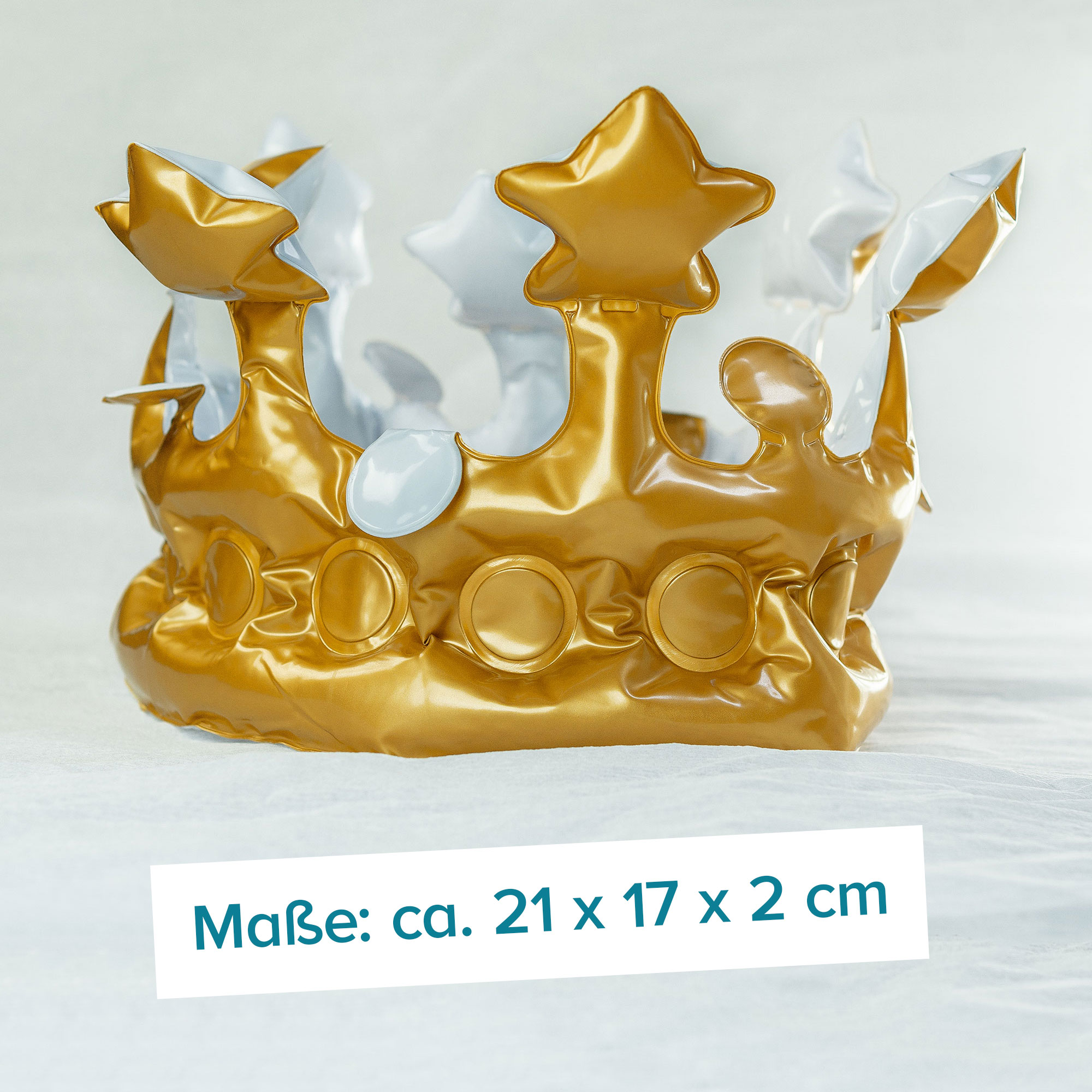 Loot Crate Exclusive Metallic Gold Inflatable Crown 