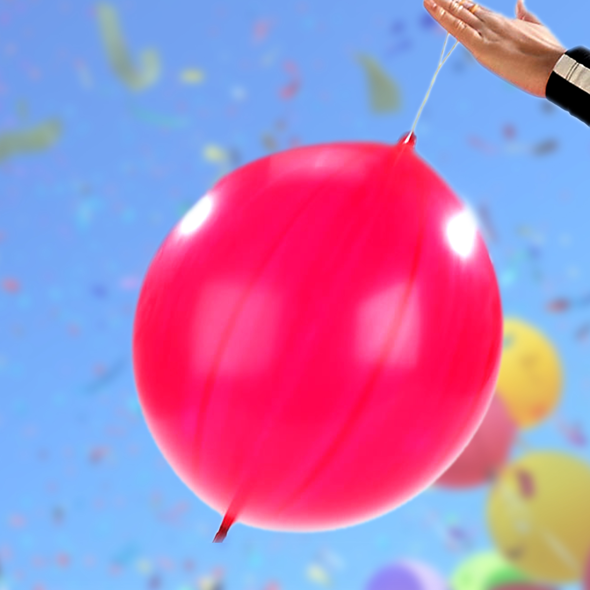 2er-Pack Luftballons Punchballons Party Rund bunt 