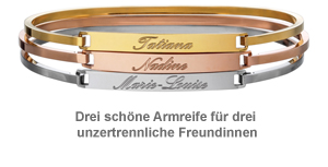 Armreife 3er Set mit Gravur - 2 Armreife 3er Set mit Gravur - 2