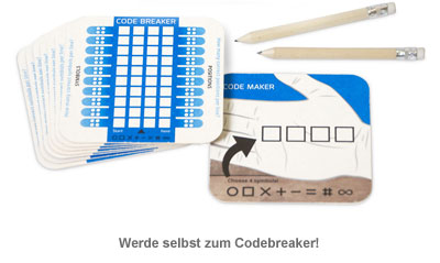 Bierdeckel Spiele - Code Breaker - 2 Bierdeckel Spiele - Code Breaker - 2