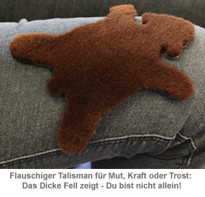 Dickes Fell - Glücksbringer in Geschenkbox braun - 2 Dickes Fell - Glücksbringer in Geschenkbox braun - 2