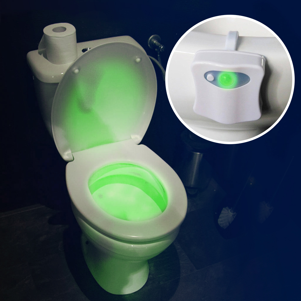 LED USB Wiederaufladbare Toilettenschüssel Licht Toilettenlicht Nachtlicht Bad 