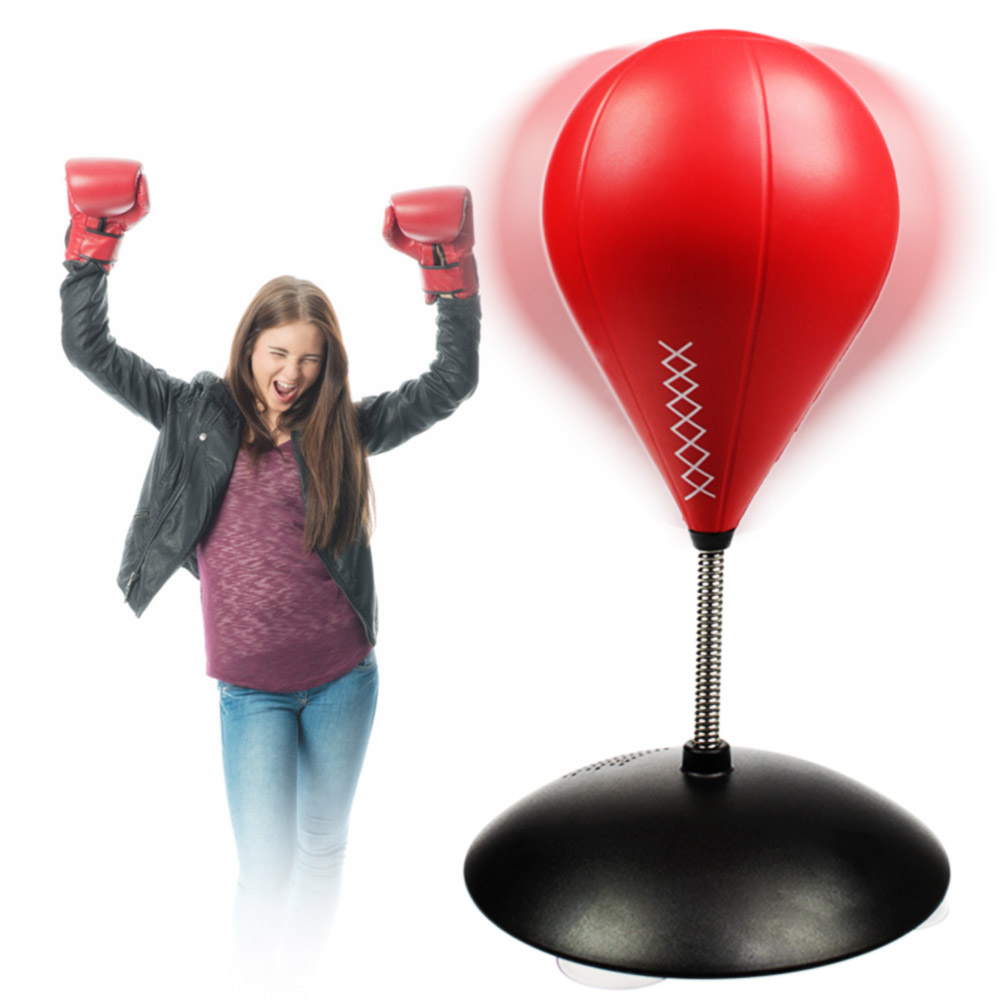 Tisch-Boxsack Mit Saugnapf - Perfekt Für Büro & Zuhause Zum Stressabbau Für Erwachsene & Kinder