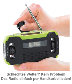 Solar Kofferradio mit Dynamo und Taschenlampe - 2 Solar Kofferradio mit Dynamo und Taschenlampe - 2